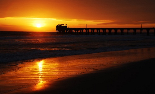 Punta Carnero’s vivid ocean sunsets…in shades of gold, orange and scarlet Salinas beaches